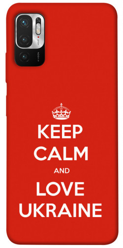 Чехол itsPrint Keep calm and love Ukraine для Xiaomi Redmi Note 10 5G