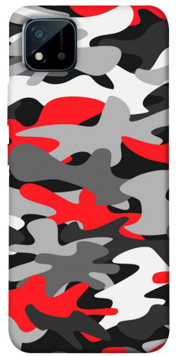 Чехол itsPrint Красно-серый камуфляж для Realme C11 (2021)