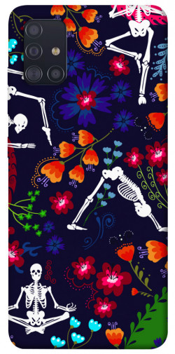 Чехол itsPrint Yoga skeletons для Samsung Galaxy A51