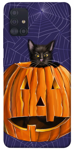 Чехол itsPrint Cat and pumpkin для Samsung Galaxy A51