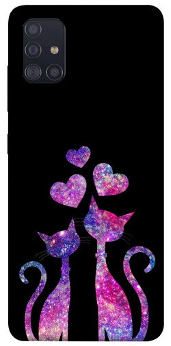 Чохол itsPrint Космічні коти для Samsung Galaxy A51