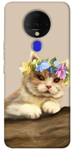 Чехол itsPrint Cat in flowers для TECNO Spark 6
