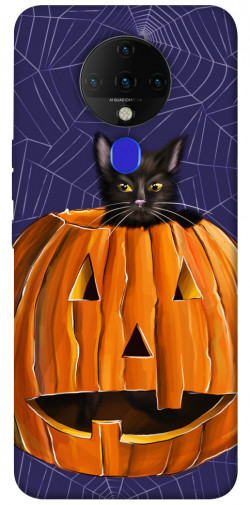 Чехол itsPrint Cat and pumpkin для TECNO Spark 6