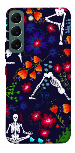 Чехол itsPrint Yoga skeletons для Samsung Galaxy S22