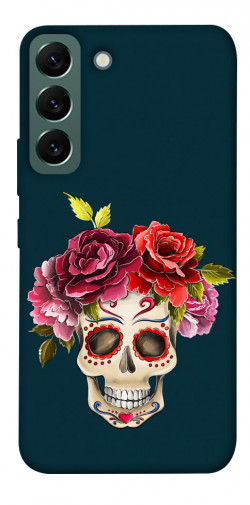 Чехол itsPrint Flower skull для Samsung Galaxy S22