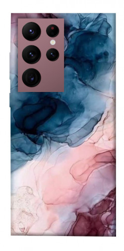 Чехол itsPrint Розово-голубые разводы для Samsung Galaxy S22 Ultra