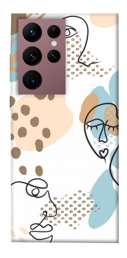 Чехол itsPrint Face pattern для Samsung Galaxy S22 Ultra