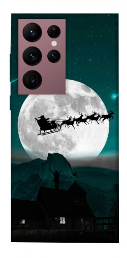 Чехол itsPrint Санта на санях для Samsung Galaxy S22 Ultra