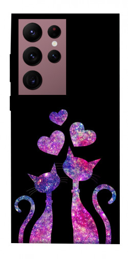 Чехол itsPrint Космические коты для Samsung Galaxy S22 Ultra