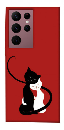 Чехол itsPrint Влюбленные коты для Samsung Galaxy S22 Ultra
