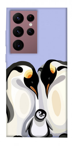 Чехол itsPrint Penguin family для Samsung Galaxy S22 Ultra