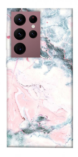 Чехол itsPrint Розово-голубой мрамор для Samsung Galaxy S22 Ultra