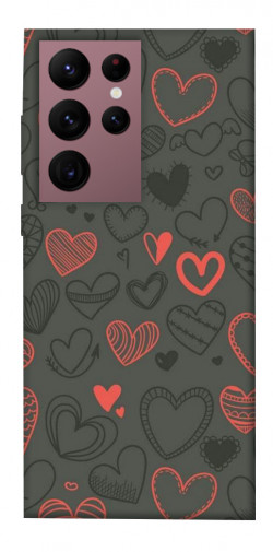Чехол itsPrint Милые сердца для Samsung Galaxy S22 Ultra