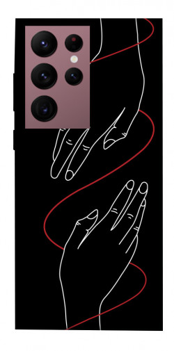 Чехол itsPrint Плетение рук для Samsung Galaxy S22 Ultra