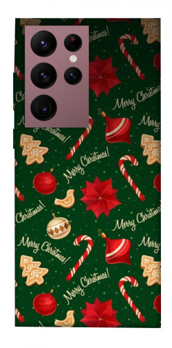 Чехол itsPrint Merry Christmas для Samsung Galaxy S22 Ultra