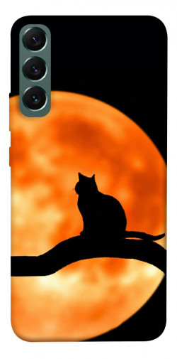 Чехол itsPrint Кот на фоне луны для Samsung Galaxy S22+