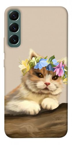 Чехол itsPrint Cat in flowers для Samsung Galaxy S22+
