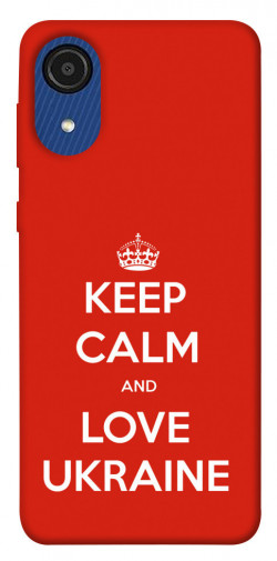 Чехол itsPrint Keep calm and love Ukraine для Samsung Galaxy A03 Core