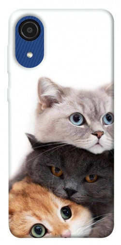 Чехол itsPrint Три кота для Samsung Galaxy A03 Core