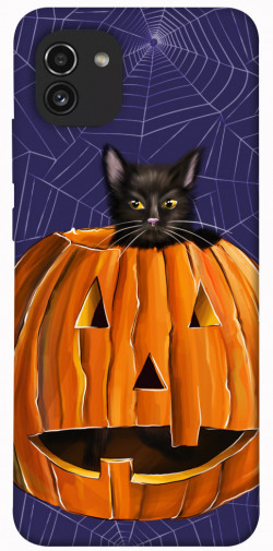 Чохол itsPrint Cat and pumpkin для Samsung Galaxy A03