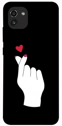 Чехол itsPrint Сердце в руке для Samsung Galaxy A03