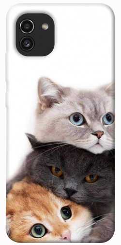 Чехол itsPrint Три кота для Samsung Galaxy A03