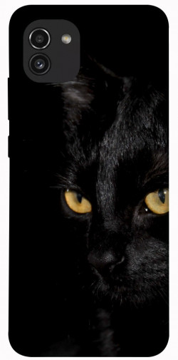 Чехол itsPrint Черный кот для Samsung Galaxy A03