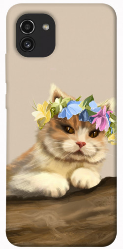 Чехол itsPrint Cat in flowers для Samsung Galaxy A03