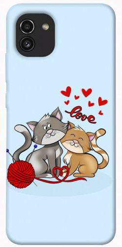 Чехол itsPrint Два кота Love для Samsung Galaxy A03