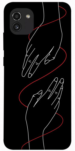 Чехол itsPrint Плетение рук для Samsung Galaxy A03