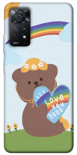 Чехол itsPrint Мишка с сердцем для Xiaomi Redmi Note 11 Pro 4G/5G