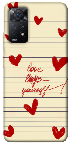 Чехол itsPrint Love yourself для Xiaomi Redmi Note 11 Pro 4G/5G