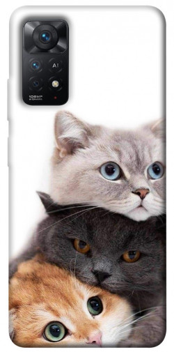 Чехол itsPrint Три кота для Xiaomi Redmi Note 11 Pro 4G/5G