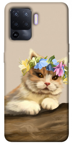 Чехол itsPrint Cat in flowers для Oppo A94