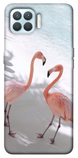 Чохол itsPrint Flamingos для Oppo F17 Pro