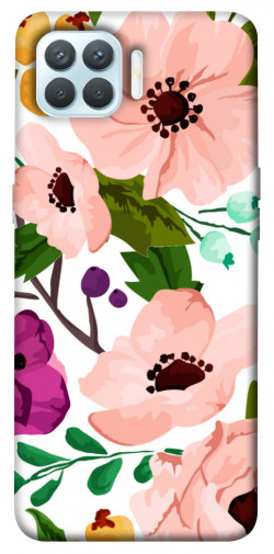 Чехол itsPrint Акварельные цветы для Oppo F17 Pro