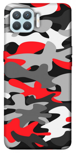 Чехол itsPrint Красно-серый камуфляж для Oppo F17 Pro