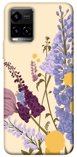 Чехол itsPrint Flowers art для Vivo Y21 / Y33s