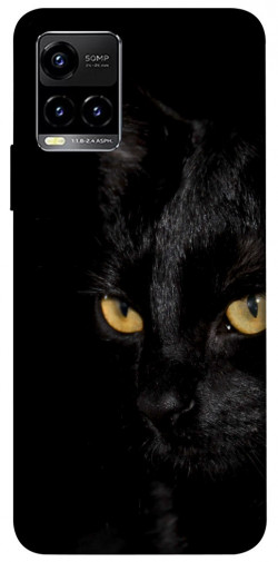 Чехол itsPrint Черный кот для Vivo Y21 / Y33s