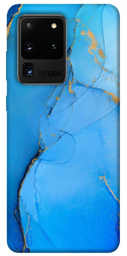 Чехол itsPrint Синий с золотом для Samsung Galaxy S20 Ultra