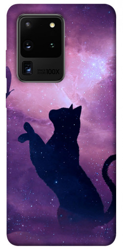 Чохол itsPrint Кіт та метелик для Samsung Galaxy S20 Ultra