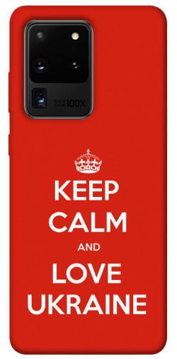 Чехол itsPrint Keep calm and love Ukraine для Samsung Galaxy S20 Ultra