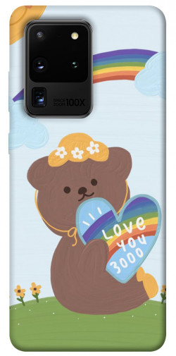 Чехол itsPrint Мишка с сердцем для Samsung Galaxy S20 Ultra