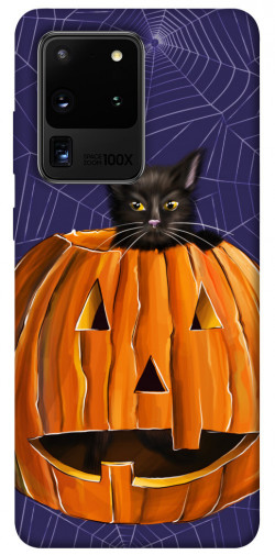 Чохол itsPrint Cat and pumpkin для Samsung Galaxy S20 Ultra