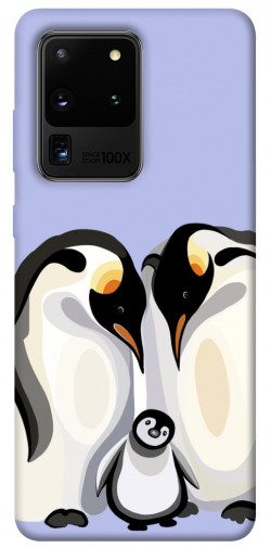 Чехол itsPrint Penguin family для Samsung Galaxy S20 Ultra