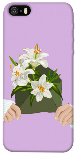 Чехол itsPrint Flower message для Apple iPhone 5/5S/SE