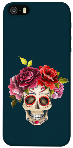 Чехол itsPrint Flower skull для Apple iPhone 5/5S/SE