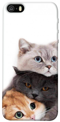 Чехол itsPrint Три кота для Apple iPhone 5/5S/SE