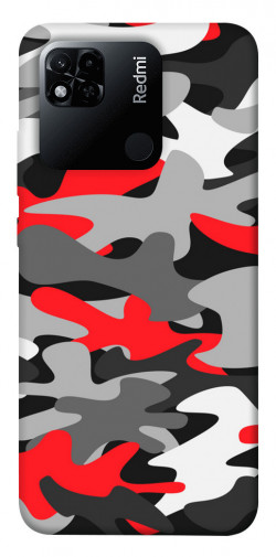 Чехол itsPrint Красно-серый камуфляж для Xiaomi Redmi 10A