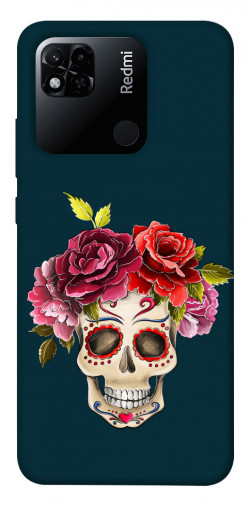 Чохол itsPrint Flower skull для Xiaomi Redmi 10A
